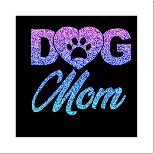 Dog Mom Shirts for Women Cute Letter Print Pet Lover Paw Posters and Art